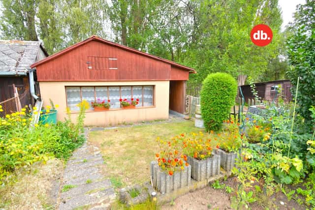 Prodej zahrady s chatou 210 m + zděná garáž, Toužim, Plzeňská, Toužim, okres Karlovy Vary