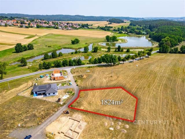 Prodej stavebního pozemku 1 824 m Hajany u Blatné | Klidná lokalita | Výhled do přírody, Hajany, okres Strakonice