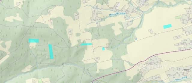 Milíkov u Jablunkova, zemědělské pozemky 16 887 m2, Milíkov, okres Frýdek-Místek