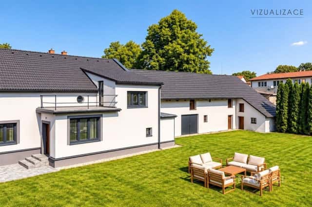Rodinný dům s velkým zázemím a pozemkem 906 m v centru obce Horní Slivno, Horní Slivno, okres Mladá Boleslav