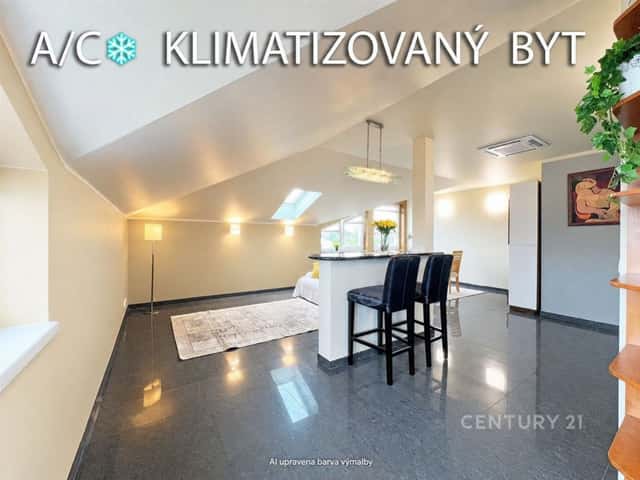 Prodej podkrovního bytu 2+kk 86 m2 s možností úpravy až na 4+kk, A/C, Horoměřice, T. G. Masaryka, Horoměřice, okres Praha-západ