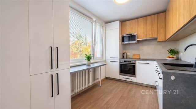 Prodej bytu 3+1 po rekonstrukci, s balkonem a výhledem do zeleně, BrnoBystrc, ul. Černého, Černého, Brno – Bystrc, okres Brno-město