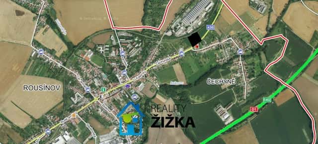 Prodej pozemku v intravilánu obce Rousínov - Čechyně, Rousínov – Čechyně, okres Vyškov