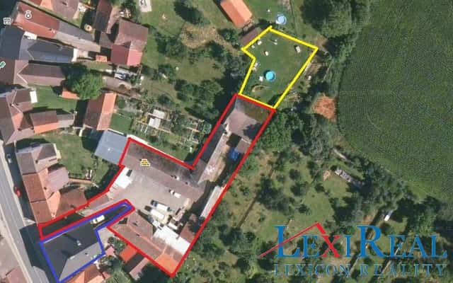 Prodej průmyslového areálu s velkým domem-kolaudováno na TRUHLÁŘSKOU VÝROBU, pozemek 1 980 + 1000m2, Kasejovice, okres Plzeň-jih