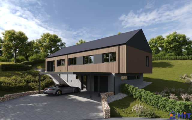 Stavební pozemek 1 391 m2 v Lojovicích s projektem moderního domu, Velké Popovice – Lojovice, okres Praha-východ