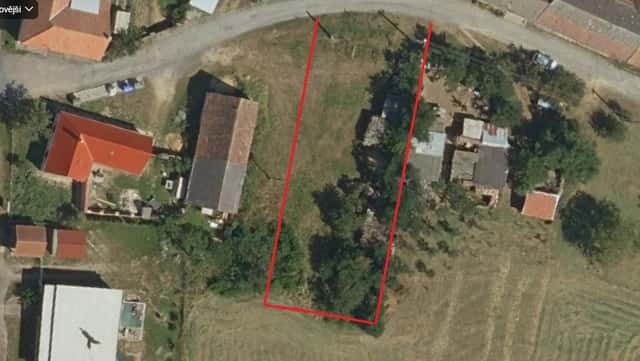 Stavební pozemek v obci Stupešice, 753m2, Běhařovice – Stupešice, okres Znojmo