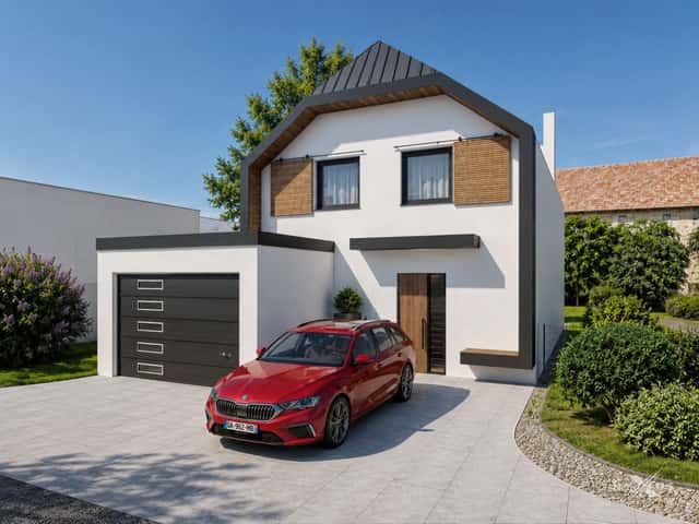 Prodej stavebního pozemku se stavebním povolením - 541 m2, Brázdim u Prahy, Brázdim – Starý Brázdim, okres Praha-východ