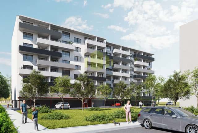 Pronájem novostavby bytu 1+kk 34,65 m2 + 7,82 m2 lodžie, Janského, Olomouc - Povel, Janského, Olomouc – Povel