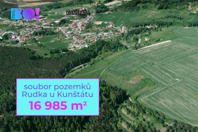 Prodej pole, 16 985 m, Rudka u Kunštát, Kunštát – Rudka u Kunštátu, okres Blansko