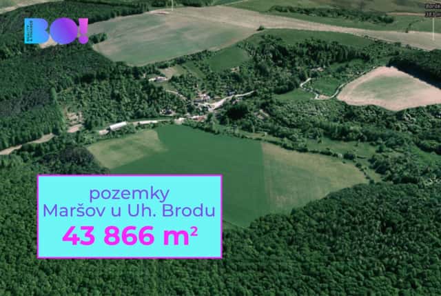 Prodej pole, 43 866 m, Maršov u Uherského Brodu, Uherský Brod – Maršov u Uherského Brodu, okres Uherské Hradiště