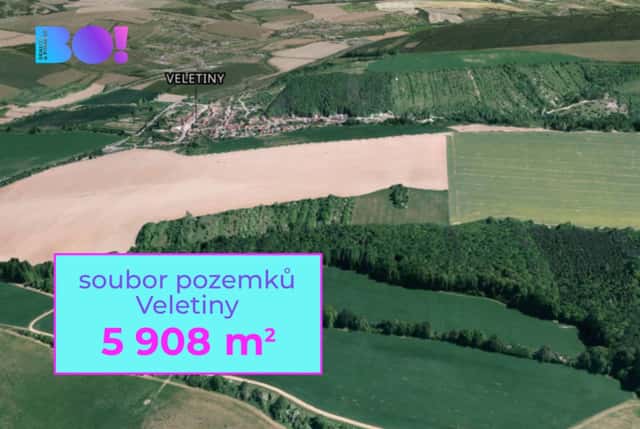 Prodej pole, 5 908 m, Veletiny, Veletiny, okres Uherské Hradiště