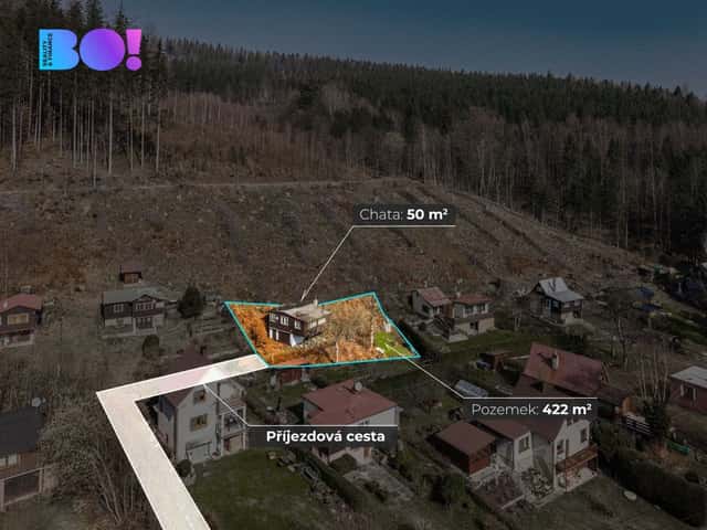 Prodej chaty 50 m, pozemek 422 m, Krásná, Krásná, okres Frýdek-Místek