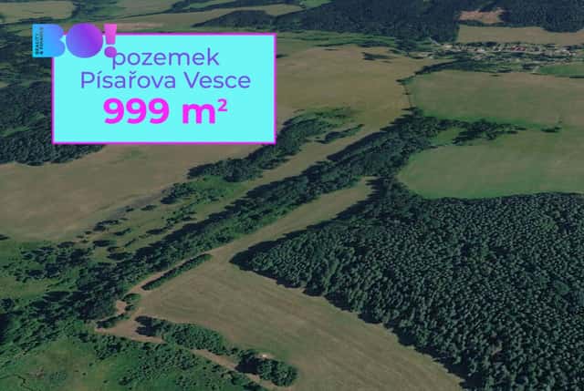 Prodej pozemku, 999 m, Lesná, Lesná – Písařova Vesce, okres Tachov