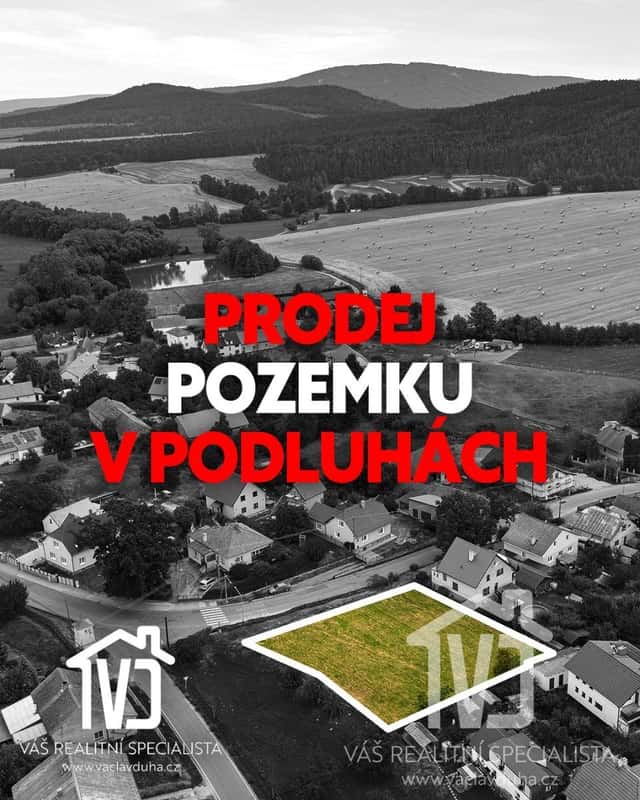 Prodej, stavební pozemek 1476 m2, Podluhy, Podluhy, okres Beroun