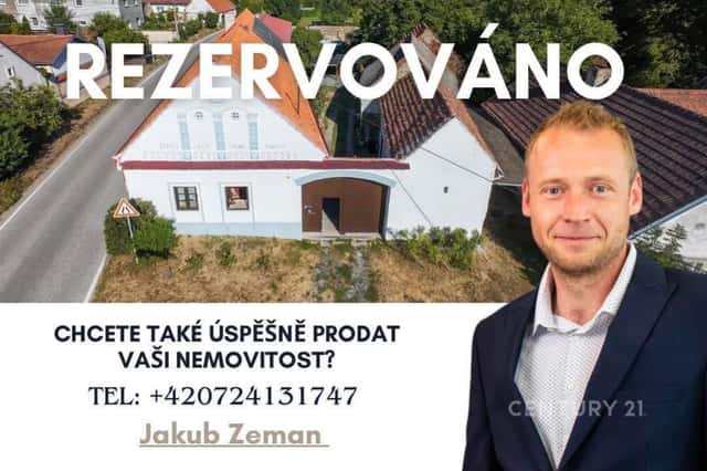 Rodinný dům s uzavřeným dvorem a pozemkem 4 742 m Chlebov u Soběslavi, Soběslav – Chlebov, okres Tábor