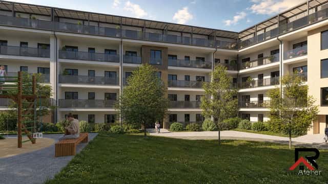 Prodej bytu 2KK v projektu Rezidence Okrajová v Třebíči, Stavební, Třebíč – Horka-Domky