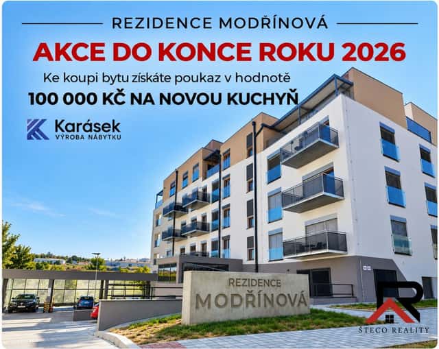 Prodej bytu 1KK v projektu Rezidence Modřínová v Třebíči, Modřínová, Třebíč – Nové Dvory
