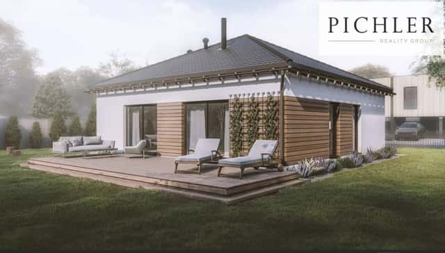 Výstavba rodinného domu Bungalov EASY HOMES, Dalovice – Všeborovice, okres Karlovy Vary