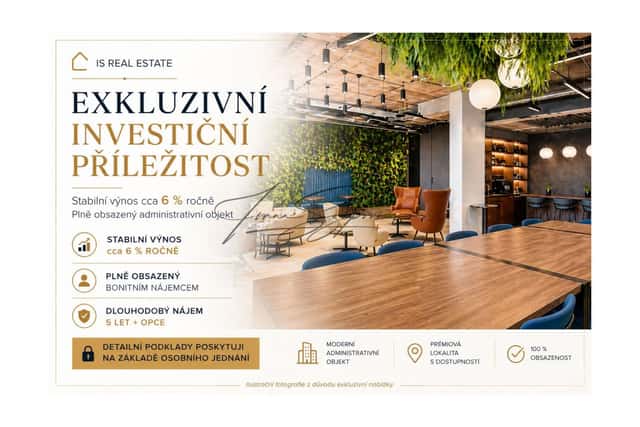 ADMINISTRATIVNÍ OBJEKT S GARANTOVANÝM VÝNOSEM 6%-EXKLUZIVNÍ INVESTIČNÍ PŘÍLEŽITOST, Praha 9