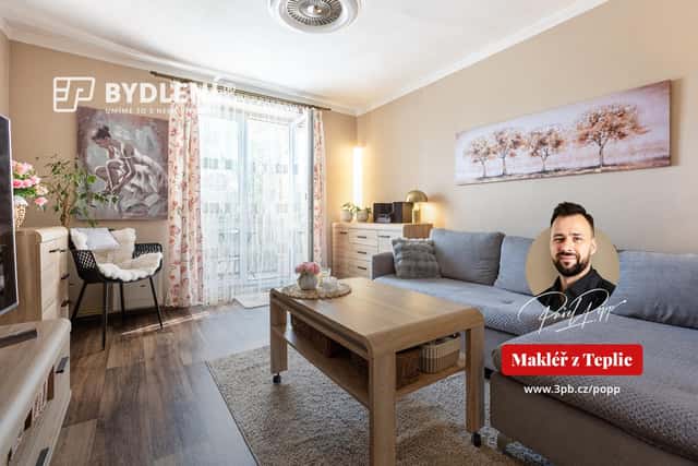 Prodej bytu v osobním vlastnictví 2+1 s balkonem, Bílina ,ul. 5. května, 5. května, Bílina – Újezdské Předměstí, okres Teplice