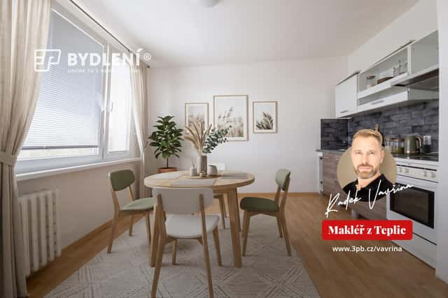 Prodej družstevního bytu 1+1 (35,5 m²) s výhledem Krupka, ul. Karla Čapka, Karla Čapka, Krupka – Maršov, okres Teplice