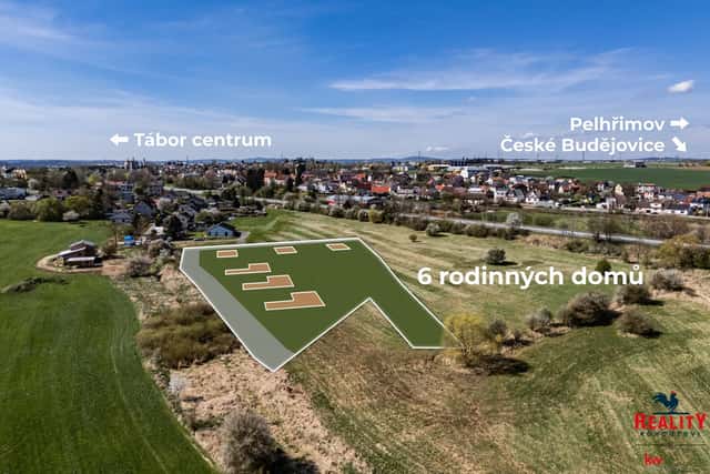 Prodej pozemky pro bydlení, 9 643 m - Tábor, Měšice, Tábor – Měšice