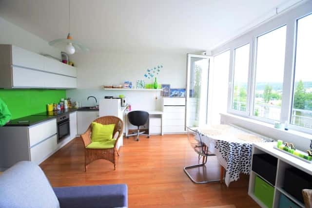 Pronájem krásného bytu 1+kk s balkónem v centru Berouna - přímý výhled na Berounku, Beroun – Beroun-Město