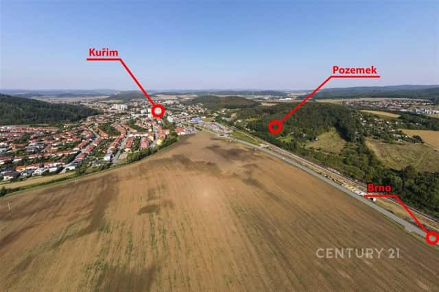 Prodej komerčního pozemku 4736 m2, Kuřim, okres Brno-venkov