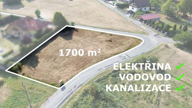 Prodej stavebního pozemku 1700 m2 včetně přípojek na okraji Příbrami-Žežice, Příbram – Žežice