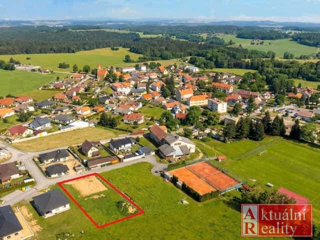 Stavební pozemek Slavče, 1269 m2, Slavče, okres České Budějovice