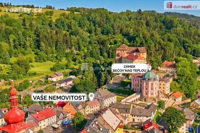 Prodej dům 246 m², pozemek 263 m², Nám. 5. května, Bečov nad Teplou, okres Karlovy Vary