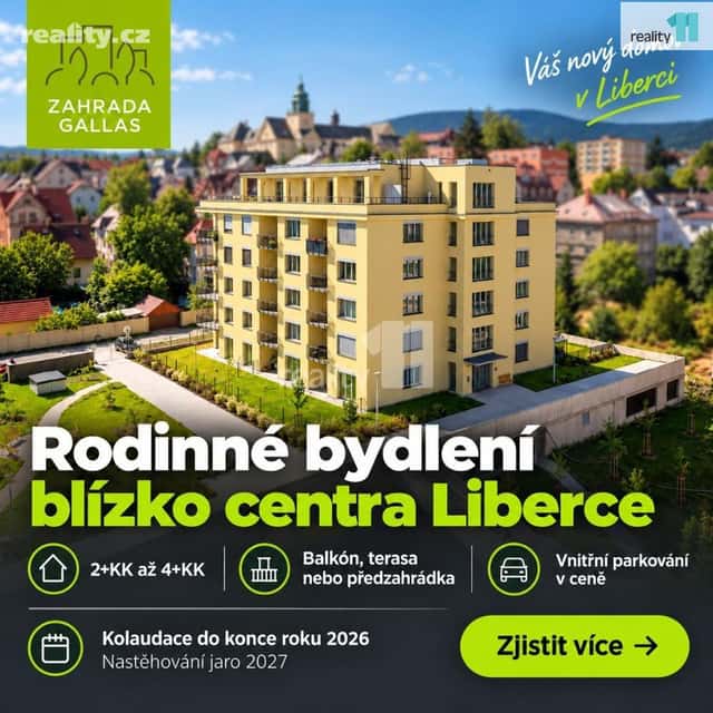 Prodej byt 2+kk, 69 m², osobní, Švermova, Liberec – Františkov