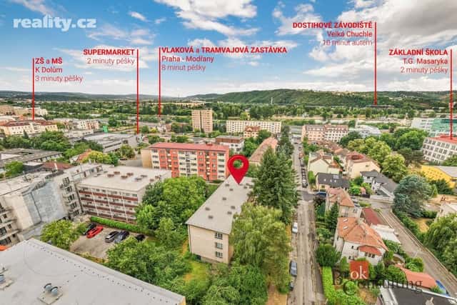 Prodej byt 2+1, 54 m², osobní, Praha 4 – Modřany