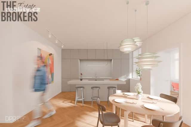 Prodej byt 4+kk, 108 m², cihla, osobní, Pomezní, Praha 8 – Libeň