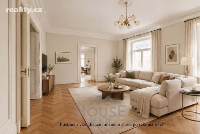 Prodej byt 3+1, 108 m², cihla, osobní, Na bělidle, Praha 5 – Smíchov