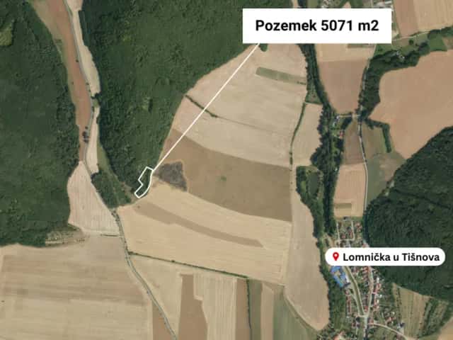Prodej lesa 7166 m2 Lomnička, Lomnička, okres Brno-venkov