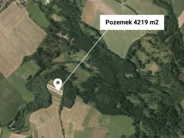 Prodej pole 4 219 m2 Rohozec 485 000 Kč (115 Kč/m2), Rohozec, okres Brno-venkov