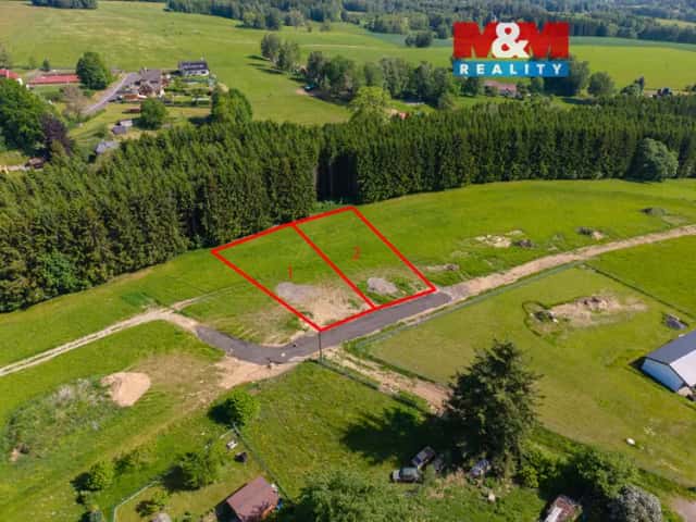 Prodej pozemku k bydlení, 1000 m2, Krásná, Aš, Krásná, okres Cheb