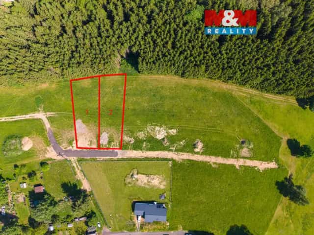 Prodej pozemku k bydlení, 1000 m2, Krásná, Aš, Krásná, okres Cheb