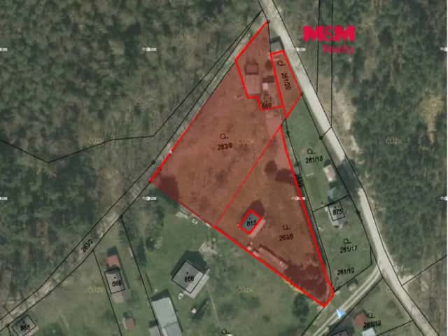 Prodej zahrady s chatou, 2504 m2, Strakonice, Strakonice