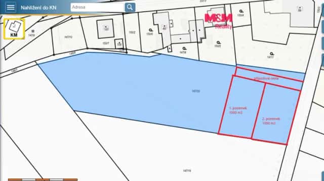 Prodej, pozemek k bydlení, 1000 m2, Újezd u Přelouče, Újezd u Přelouče, okres Pardubice
