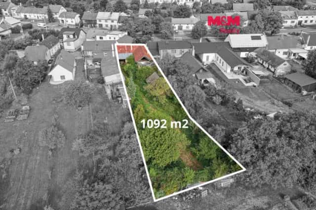 Prodej pozemku k bydlení, 1092 m2, Prusinovice, ul. Hlavní, Hlavní, Prusinovice, okres Kroměříž
