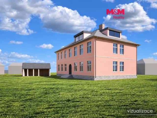 Prodej bytu 2+kk, 52 m2, Bezdědice, mezonetová galerie 24 m2, Hostomice, okres Beroun