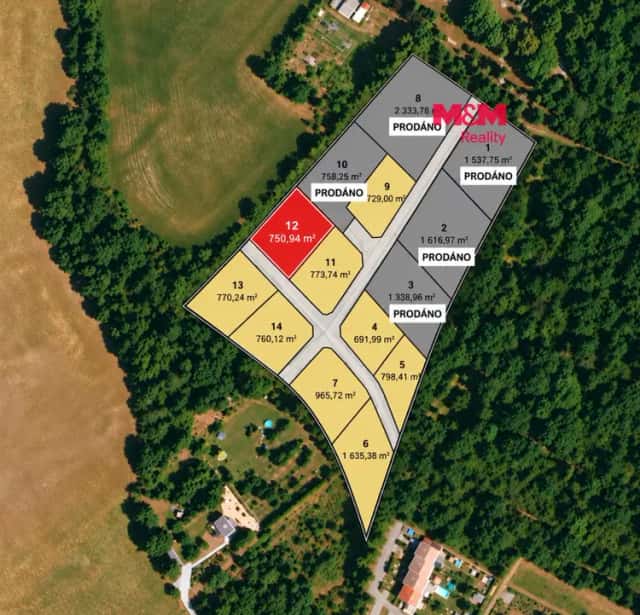 Prodej pozemku k bydlení, 751 m2, Líšťany, Líšťany, okres Plzeň-sever