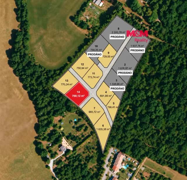 Prodej pozemku k bydlení, 760 m2, Líšťany, Líšťany, okres Plzeň-sever