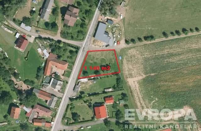 Prodej stavebního pozemku 1 140 m2, Útěchovice pod Strážištěm, Útěchovice pod Stražištěm, okres Pelhřimov