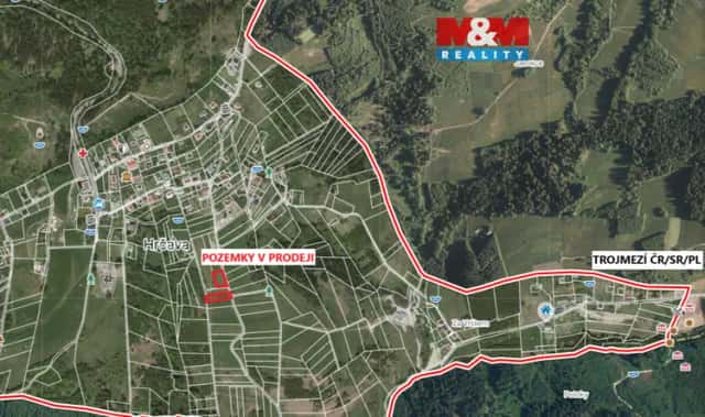 Prodej louky, 1463 m2, Hrčava, Hrčava, okres Frýdek-Místek