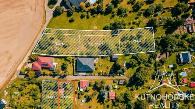 Prodej pozemku pro bydlení, parc. č. 943/3, 856 m2 - Týnec nad Labem, Týnec nad Labem, okres Kolín