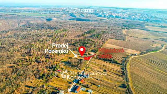 Prodej, Pozemku v obci Konice u Znojma, 1003 m2, Znojmo