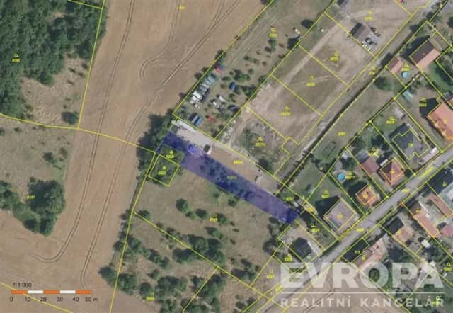 Stavební pozemek do budoucna Veliká Ves u Prahy 1 265 m2, V Kateřinkách, Veliká Ves, okres Praha-východ